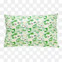 投掷枕头垫绿色长方形枕头-空若网 投掷枕头垫绿色长方形枕头-空若网
