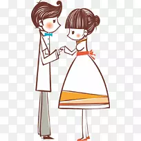 卡通婚姻图-卡通婚礼-空若网 卡通婚姻图-卡通婚礼-空若网