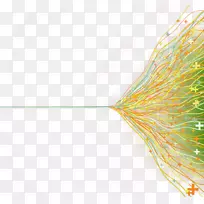 黄角图案-绿色梯度光效应-空若网 黄角图案-绿色梯度光效应-空若网