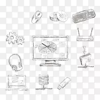 电脑鼠标笔记本电脑显示器图标计算机引导视频-空若网 电脑鼠标笔记本电脑显示器图标计算机引导视频-空若网