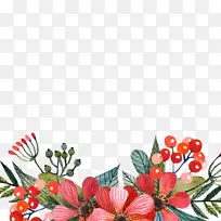 花水彩画红花-空若网 花水彩画红花-空若网