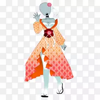 礼服服装设计剪贴画和服设计-空若网 礼服服装设计剪贴画和服设计-空若网
