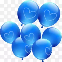 气球设计者-PNG材料蓝色气球-空若网 气球设计者-PNG材料蓝色气球-空若网