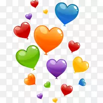 心脏气球夹艺术.浮动彩色气球材料-空若网 心脏气球夹艺术.浮动彩色气球材料-空若网