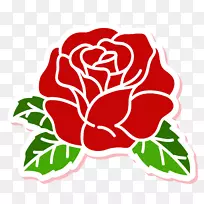 红花剪贴画-一朵红玫瑰-空若网 红花剪贴画-一朵红玫瑰-空若网