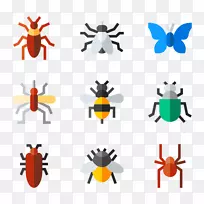 封装的后记电脑图标剪贴画昆虫-空若网 封装的后记电脑图标剪贴画昆虫-空若网