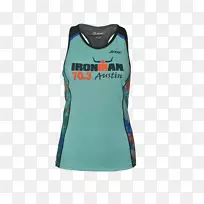 镀金t恤铁人70.3无袖衬衫t恤-空若网 镀金t恤铁人70.3无袖衬衫t恤-空若网