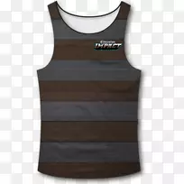 镀金T恤无袖衬衫线棕色-空若网 镀金T恤无袖衬衫线棕色-空若网