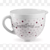 厨房辅助陶瓷碗搅拌机家用电器-粉红点-空若网 厨房辅助陶瓷碗搅拌机家用电器-粉红点-空若网