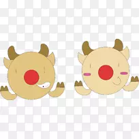 鹿贴-便笺卡通-圣诞卡通鹿粘材料-空若网 鹿贴-便笺卡通-圣诞卡通鹿粘材料-空若网