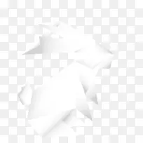 白色黑花瓣角-白折纸兔-空若网 白色黑花瓣角-白折纸兔-空若网