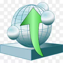 安装剪贴画.地球模型绿色箭头-空若网 安装剪贴画.地球模型绿色箭头-空若网