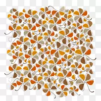 秋风-五叶草背景-空若网 秋风-五叶草背景-空若网