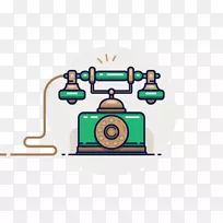 电话剪辑艺术-绿色电话-空若网 电话剪辑艺术-绿色电话-空若网