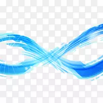 蓝色计算机图形.彩色条纹-空若网 蓝色计算机图形.彩色条纹-空若网