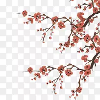 水墨画-梅花-空若网 水墨画-梅花-空若网