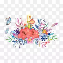 水彩画-花-空若网 水彩画-花-空若网