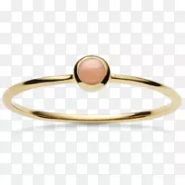 戒指月光石珠宝纯银宝石戒指-空若网 戒指月光石珠宝纯银宝石戒指-空若网