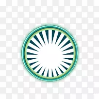 橡皮图章-绿色圆形边框-空若网 橡皮图章-绿色圆形边框-空若网