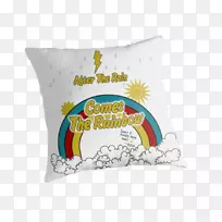 垫抛枕头材料.雨后彩虹-空若网 垫抛枕头材料.雨后彩虹-空若网