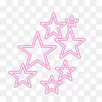 线点明星剪贴画-方阵PNG-空若网 线点明星剪贴画-方阵PNG-空若网