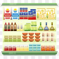 超市杂货店食品剪贴画超市货架-空若网 超市杂货店食品剪贴画超市货架-空若网