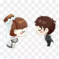 卡通莫伊重要的阿凡达q版-浪漫婚礼-空若网 卡通莫伊重要的阿凡达q版-浪漫婚礼-空若网