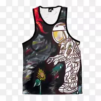 镀金T恤无袖衬衫坦克托普学员-空若网 镀金T恤无袖衬衫坦克托普学员-空若网