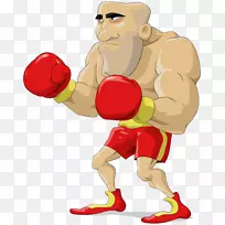 卡通拳击器材摄影插图-拳击男-空若网 卡通拳击器材摄影插图-拳击男-空若网