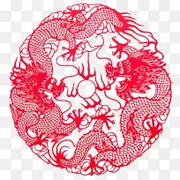 纸艺术摄影.龙剪纸-空若网 纸艺术摄影.龙剪纸-空若网