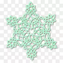 雪花对称手工缝制针图案雪花-空若网 雪花对称手工缝制针图案雪花-空若网