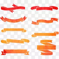 水彩画.9绘画色带设计材料-空若网 水彩画.9绘画色带设计材料-空若网