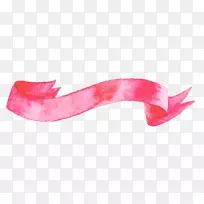 水彩画彩带土坯插图红丝带-空若网 水彩画彩带土坯插图红丝带-空若网