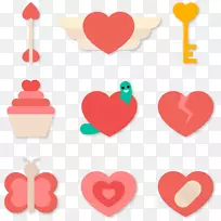 贴纸爱-可爱的粉红色爱情贴纸平平-空若网 贴纸爱-可爱的粉红色爱情贴纸平平-空若网