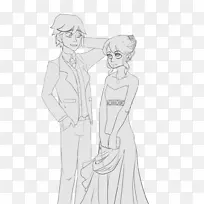 画线艺术服装素描-Marinette i阿德里安-空若网 画线艺术服装素描-Marinette i阿德里安-空若网
