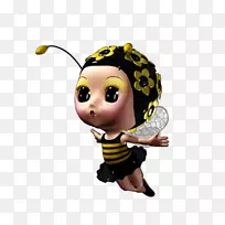 蜂科昆虫-可爱的小蜜蜂-空若网 蜂科昆虫-可爱的小蜜蜂-空若网