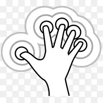 拇指手指电脑图标手势剪贴画三联-空若网 拇指手指电脑图标手势剪贴画三联-空若网
