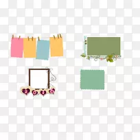 纸文字彩色便笺盒-空若网 纸文字彩色便笺盒-空若网