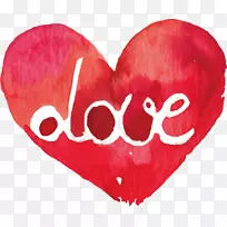 水彩画情人节-创意情人节-空若网 水彩画情人节-创意情人节-空若网