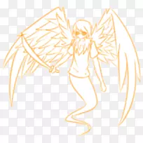 童话线艺术昆虫剪贴画-仙女-空若网 童话线艺术昆虫剪贴画-仙女-空若网