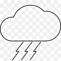 手指角剪贴画-雷雨图标-空若网 手指角剪贴画-雷雨图标-空若网