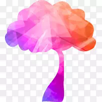 海报树几何图形-树,五颜六色的树-空若网 海报树几何图形-树,五颜六色的树-空若网