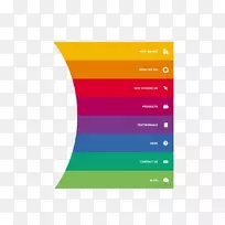 水彩画彩虹剪贴画.彩色装饰图案-空若网 水彩画彩虹剪贴画.彩色装饰图案-空若网