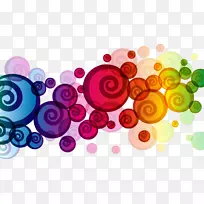 Adobe插画剪贴画-彩色抽象色彩图案-空若网 Adobe插画剪贴画-彩色抽象色彩图案-空若网