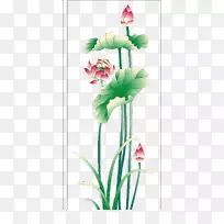 剪贴画-中式莲花意象-空若网 剪贴画-中式莲花意象-空若网