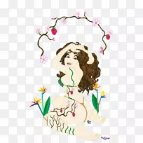 花卉设计女人的人类行为-设计-空若网 花卉设计女人的人类行为-设计-空若网