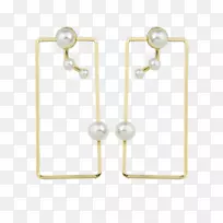耳环珍珠银首饰时尚几何金饰-空若网 耳环珍珠银首饰时尚几何金饰-空若网