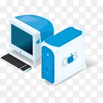 Macintosh笔记本电脑监视器蓝色卡通儿童电脑-空若网 Macintosh笔记本电脑监视器蓝色卡通儿童电脑-空若网