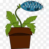 叶花盆开花植物茎夹艺术-叶-空若网 叶花盆开花植物茎夹艺术-叶-空若网