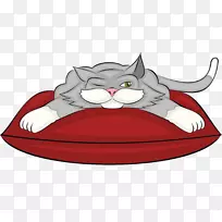 费利克斯猫插图-精疲力竭的猫-空若网 费利克斯猫插图-精疲力竭的猫-空若网